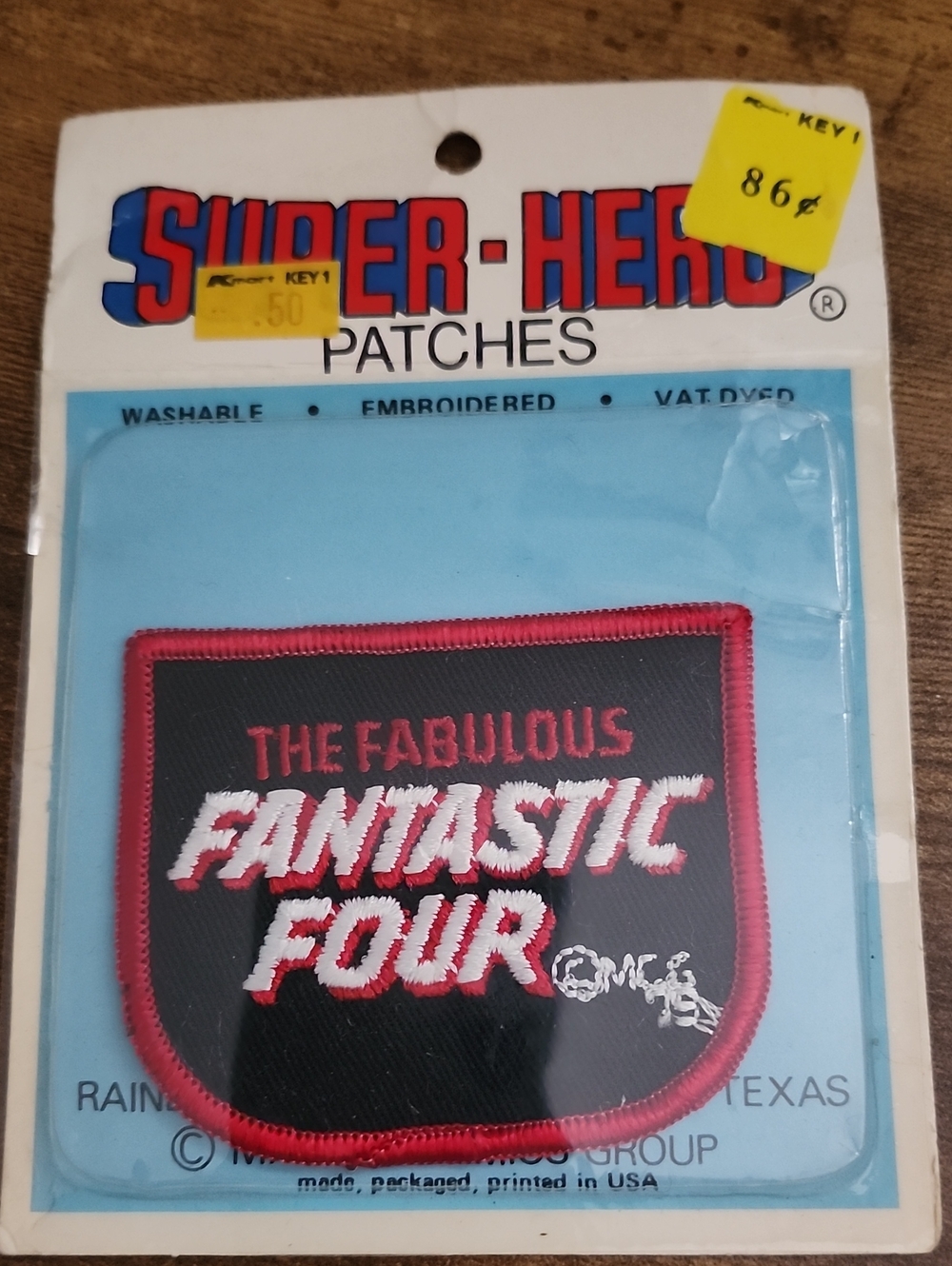 The Fabulous Fantastic Four Embroidered Patch - Black & Red